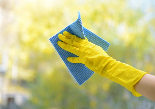 Customer raising a carpet cleaning complaint in a professional setting