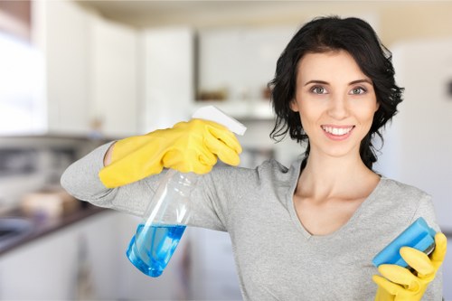 Professional carpet steam cleaning service in an Archway office